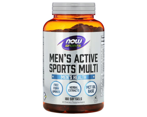 Now Foods Sports Men's Extreme Sports Multi (Мужские Экстремальные виды спорта мультивитамины) 180 мягких капсул Now Foods Sports Men's Extreme Sports Multi (Мужские Экстремальные виды спорта мультивитамины) 180 мягких капсул