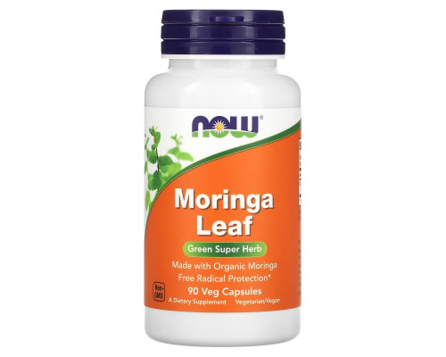 NOW Foods, Moringa Leaf, 90 Veg Capsules NOW Foods, Moringa Leaf, 90 Veg Capsules