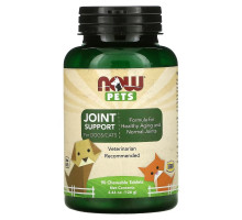 NOW Foods, Pets, поддержка суставов для собак и кошек, 90 жевательных таблеток, 126 г (4,44 унции)