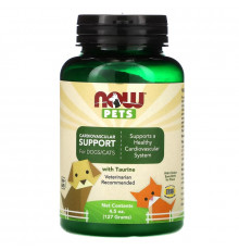NOW Foods, Pets, добавка для кошек и собак для поддержки сердечно-сосудистой системы, 127 г (4,5 унции)