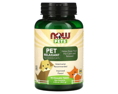 NOW Foods, Now Pets, слабительное для собак/кошек, 90 жевательных таблеток NOW Foods, Now Pets, слабительное для собак/кошек, 90 жевательных таблеток
