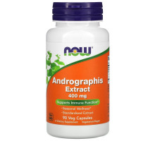 Now Foods, Экстракт андографиса, 400 мг, 90 капсул на растительной основе
