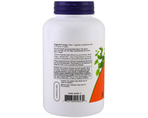 Now Foods Крушина 450 мг 250 капсул Now Foods Крушина 450 мг 250 капсул