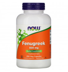Now Foods, Fenugreek, 500 mg, 250 Veg Capsules