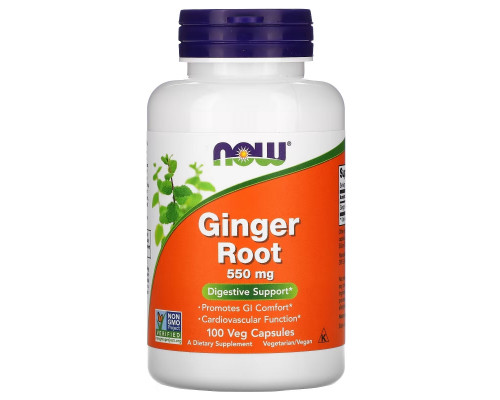 Now Foods Корень имбиря 550 мг 100 капсул Now Foods Корень имбиря 550 мг 100 капсул