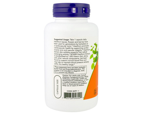 Now Foods, Экстракт Боярышника для Роста Силы, 600 мг, 90 Растительных капсул Now Foods, Экстракт Боярышника для Роста Силы, 600 мг, 90 Растительных капсул