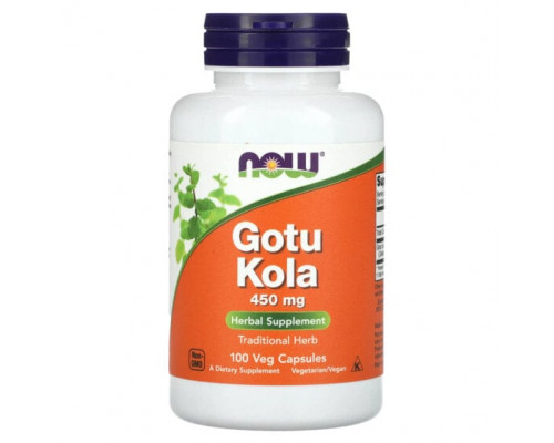 Сохранение молодости и долголетие NOW Foods, Готу кола, 450 мг, 100 растительных капсул Сохранение молодости и долголетие NOW Foods, Готу кола, 450 мг, 100 растительных капсул