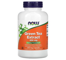 Now Foods, Экстракт зеленого чая, 400 мг, 250 растительных капсул