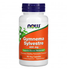 Now Foods Экстракт Джимнема Сильвестра (Gymnema Sylvestre) 400 мг 90 вегетарианских капсул