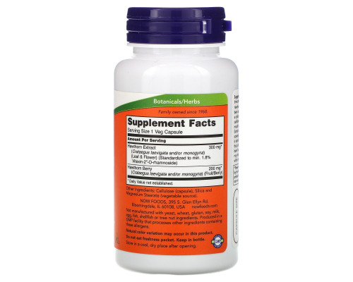 Now Foods Экстракт боярышника 300 мг 90 растительных капсул Now Foods Экстракт боярышника 300 мг 90 растительных капсул