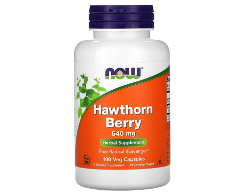 Now Foods Ягоды Боярышника 540 мг 100 капсул Now Foods Ягоды Боярышника 540 мг 100 капсул
