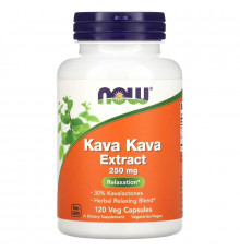 NOW Foods, Kava Kava Extract, 250 mg, 120 Veg Capsules