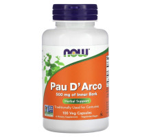 NOW Foods, Pau D'Arco`` 100 растительных капсул