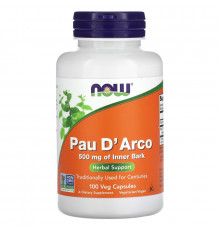 NOW Foods, Pau D'Arco`` 100 растительных капсул