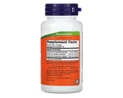 Now Foods Перечная мята 90 капсул Now Foods Перечная мята 90 капсул
