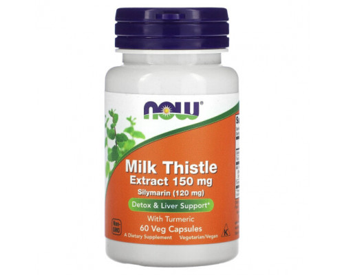 Для здоровья печени Milk Thistle Extract with Turmeric, 150 mg, 60 Veg Capsules Для здоровья печени Milk Thistle Extract with Turmeric, 150 mg, 60 Veg Capsules