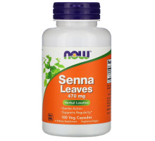Now Foods Листья сенна 470 мг 100 капсул