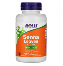 Now Foods Листья сенна 470 мг 100 капсул
