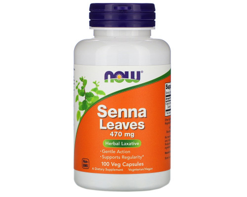 Now Foods Листья сенна 470 мг 100 капсул Now Foods Листья сенна 470 мг 100 капсул