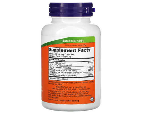 Now Foods Sleep Botanical травяная смесь для сна 90 вегетарианских капсул Now Foods Sleep Botanical травяная смесь для сна 90 вегетарианских капсул