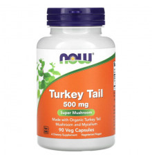 Грибы Turkey Tail, 500 mg, 90 Veg Capsules (250 mg per Capsule)