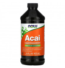 Now Foods, Жидкий концентрат асаи, 16 жидких унций (473 мл)