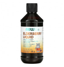 От гриппа и простуды Elderberry Liquid for Kids, 8 fl oz (237 ml)