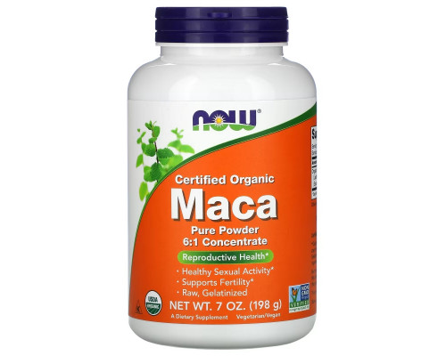 Now Foods Мака 100% Органический Сертифицированный Сырой Порошок 198 г Now Foods Мака 100% Органический Сертифицированный Сырой Порошок 198 г