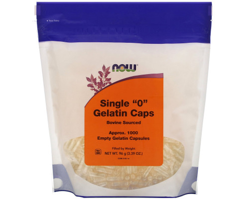 Now Foods Healthy Foods Single "0" Пустые желатиновые капсулы 1000 штук Now Foods Healthy Foods Single "0" Пустые желатиновые капсулы 1000 штук