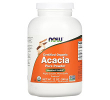 Now Foods 100% сертифицированные натуральные волокна акации 12 унций (340 г)