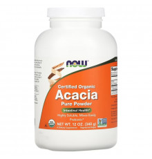 Now Foods 100% сертифицированные натуральные волокна акации 12 унций (340 г)