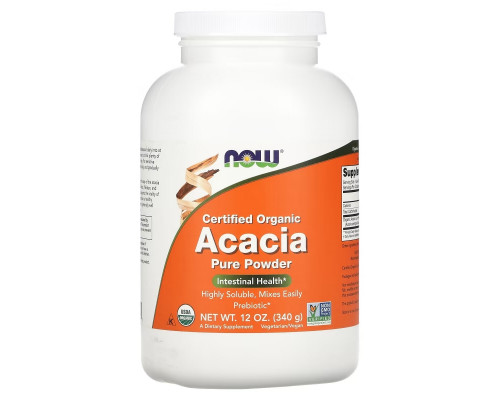 Now Foods 100% сертифицированные натуральные волокна акации 12 унций (340 г) Now Foods 100% сертифицированные натуральные волокна акации 12 унций (340 г)