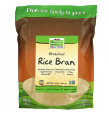 Now Foods Real Food рисовые отруби 20 унций (567 г)