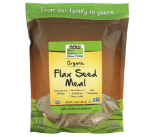 Now Foods Real Food Сертифицированная органическая клетчатка семени льна 22 унции (624 г)