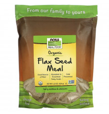 Now Foods Real Food Сертифицированная органическая клетчатка семени льна 22 унции (624 г)