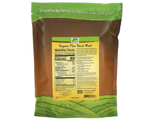 Now Foods Real Food Сертифицированная органическая клетчатка семени льна 22 унции (624 г) Now Foods Real Food Сертифицированная органическая клетчатка семени льна 22 унции (624 г)