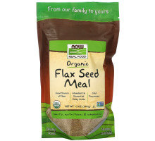 Now Foods Real Food Сертифицированное органическое льняное питание  12 унций (340 г)