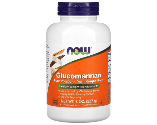 Now Foods Глюкоманнан 100% чистый порошок 8 унций (227 г) Now Foods Глюкоманнан 100% чистый порошок 8 унций (227 г)