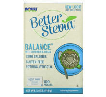 Now Foods BetterStevia Стевия 100 пакетиков