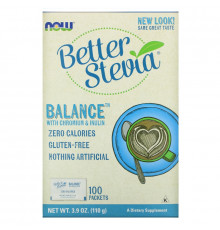 Now Foods BetterStevia Стевия 100 пакетиков