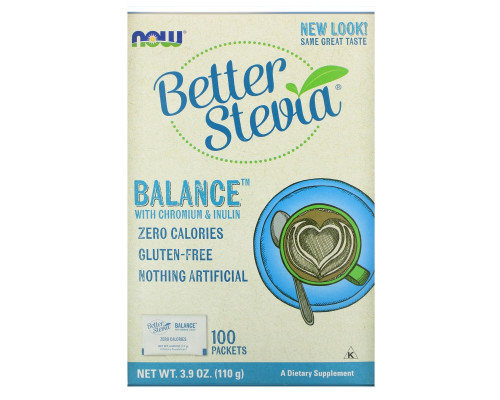 Now Foods BetterStevia Стевия 100 пакетиков Now Foods BetterStevia Стевия 100 пакетиков