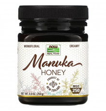 Now Foods, Real Food, Manuka Honey, MGO 250, 8.8 oz (250 g)