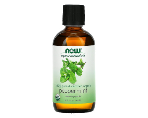 Now Foods, Organic Essential Oils, Peppermint, 4 fl oz (118 ml) Now Foods, Organic Essential Oils, Peppermint, 4 fl oz (118 ml)