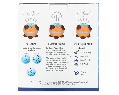 Now Foods, Solutions, диффузор "Сонный щенок" Now Foods, Solutions, диффузор "Сонный щенок"