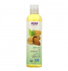 Now Foods Solutions Органическое масло сладкого миндаля 8 жидких унций (237 мл)
