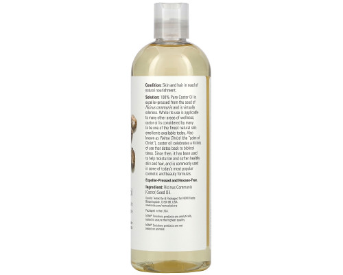 Now Foods Решения касторовое масло (Castor Oil) 16 унций (473 мл) Now Foods Решения касторовое масло (Castor Oil) 16 унций (473 мл)