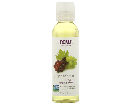 Now Foods Solutions Масло из виноградных косточек 4 унции (118 мл) Now Foods Solutions Масло из виноградных косточек 4 унции (118 мл)