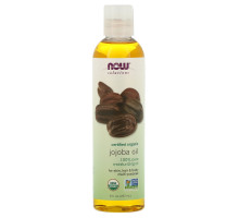 Now Foods Solutions Органические масло жожоба, для питания кожи, волос и тела, 8 жидких унций (237 мл)