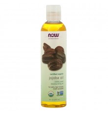 Now Foods Solutions Органические масло жожоба, для питания кожи, волос и тела, 8 жидких унций (237 мл)