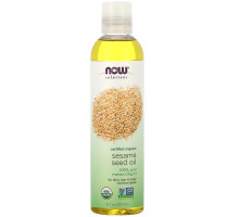 Now Foods Now Solutions Sesame Seed Oil Certified Organic 8 fl oz (237 ml)